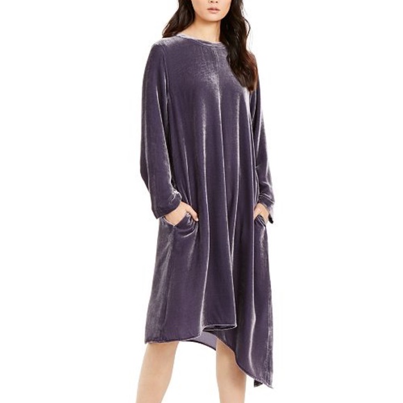 eileen fisher velvet dress